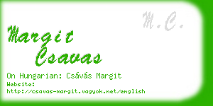 margit csavas business card